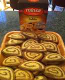 Galletas bicolor libres de gluten