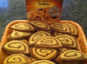 Una foto de Galletas bicolor libres de gluten