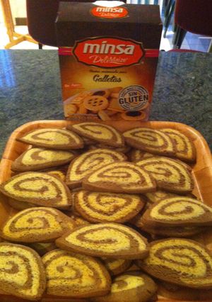 Una foto de Galletas bicolor libres de gluten