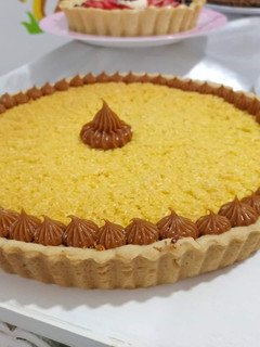 Una foto de Tarta de coco y dulce de leche