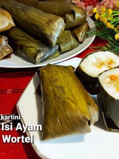 Foto resep Lontong Isi Ayam Kentang Wortel