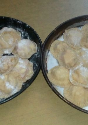 Una foto de Sorrentinos caseros de Jamón y Queso, y de ricota