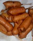 Corndogs caseros... (Salchichas con masa)