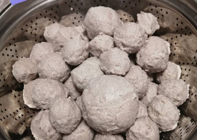 Resep Bakso sapi rumahan mantap & praktis
