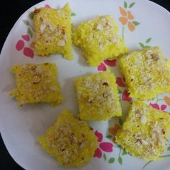 A picture of Coconut burfi.