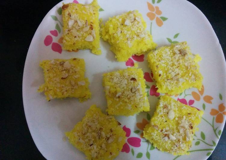 Step-by-Step Guide to Make Favorite Coconut burfi