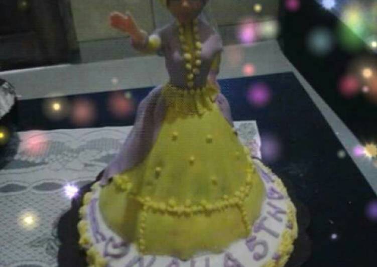 Bagaimana Menyiapkan cake barbie to nailA yang Lezat Sekali