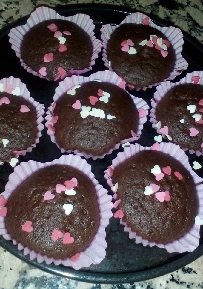 Una foto de Magdalenas de chocolate