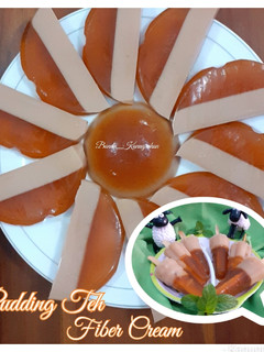 Foto resep Pudding Teh Fiber Cream