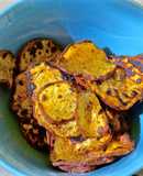 Chips de Camote Horneadas