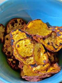 Una foto de Chips de Camote Horneadas