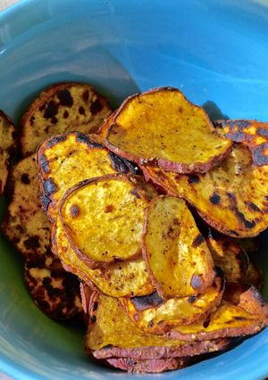 Una foto de Chips de Camote Horneadas
