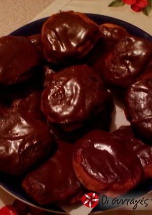 Φωτογραφία της συνταγής Ντόνατς γεμιστά με nutella και γλάσο σοκολάτας