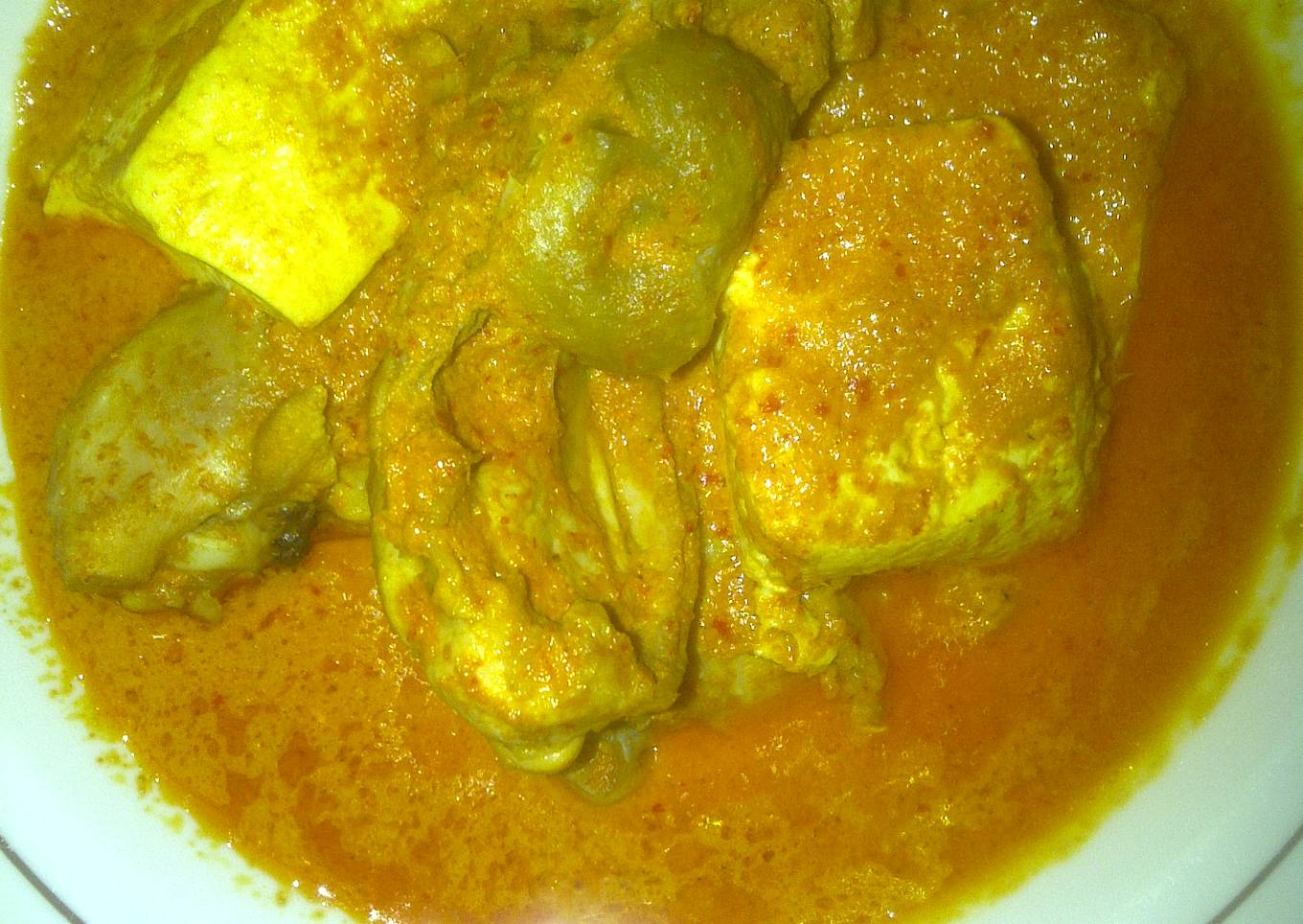 gulai ayam+tahu sederhana rasa istimewa
