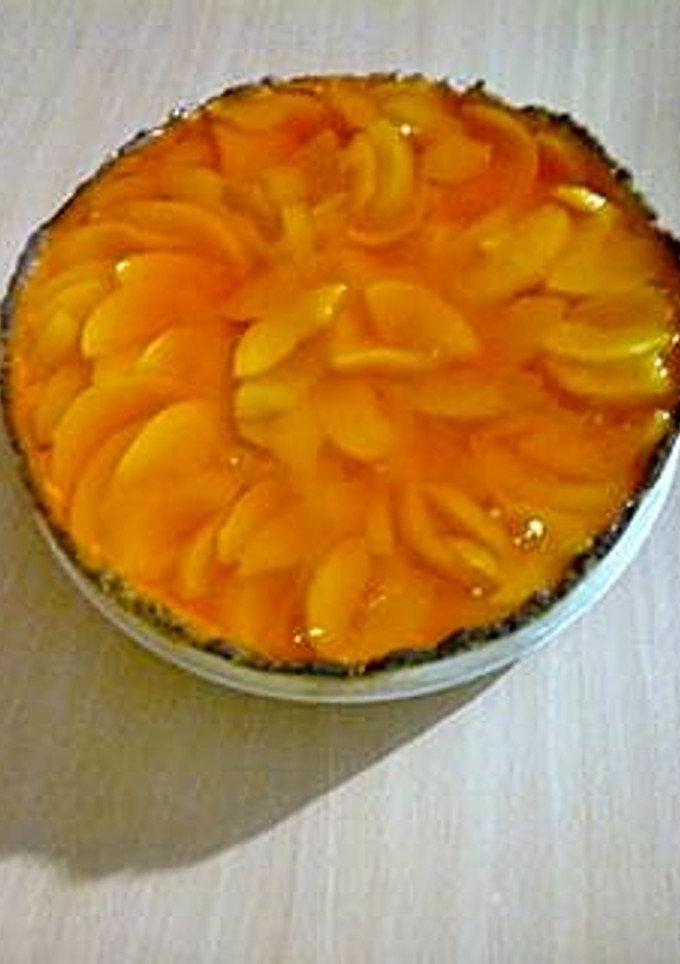 Una foto de Tarta de duraznos super fácil