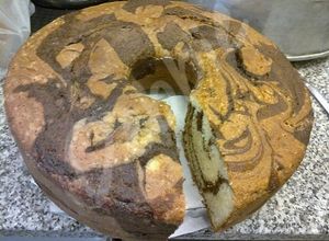 Una foto de Tortita económica, re fácil marmolada de aceite