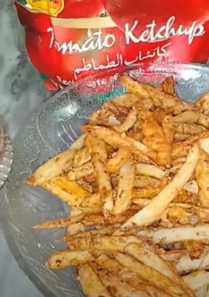 A picture of Finger chips || French Fries Recipe || alu ki chips || Snacks Recipe | #Nazliwithkitchen#.
