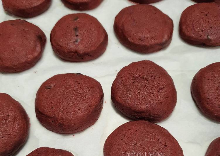 {Cara Memasak Red velvet cookies yang Renyah