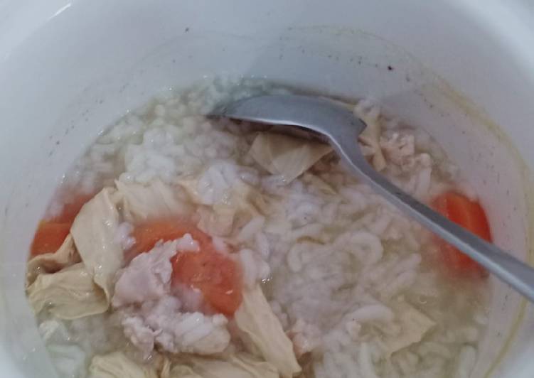 kumpulan memasak Mpasi 7+ Bubur Kembang Tahu yang puas