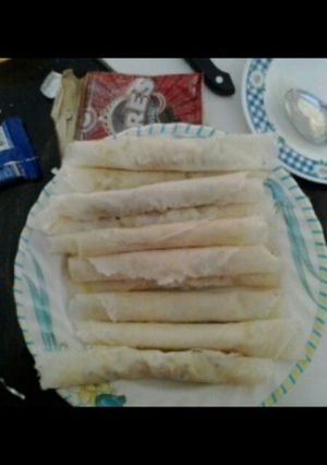 Foto resep Pisang goreng lumpia isi keju & coklat mises