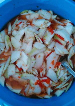 Foto resep asinan mangga muda