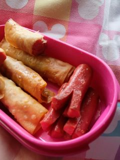 Foto resep Sosis Crunchy Spring Roll 
