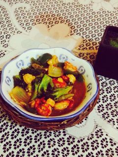 Foto resep Udang paprika saus pedas