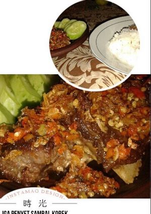 Foto resep Iga penyet sambal korek