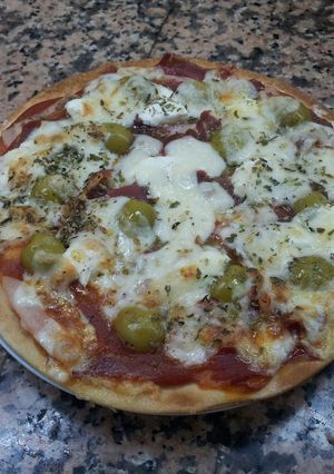 Una foto de Pizza especial 