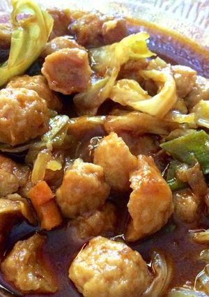 Foto resep Bakso pedas manis