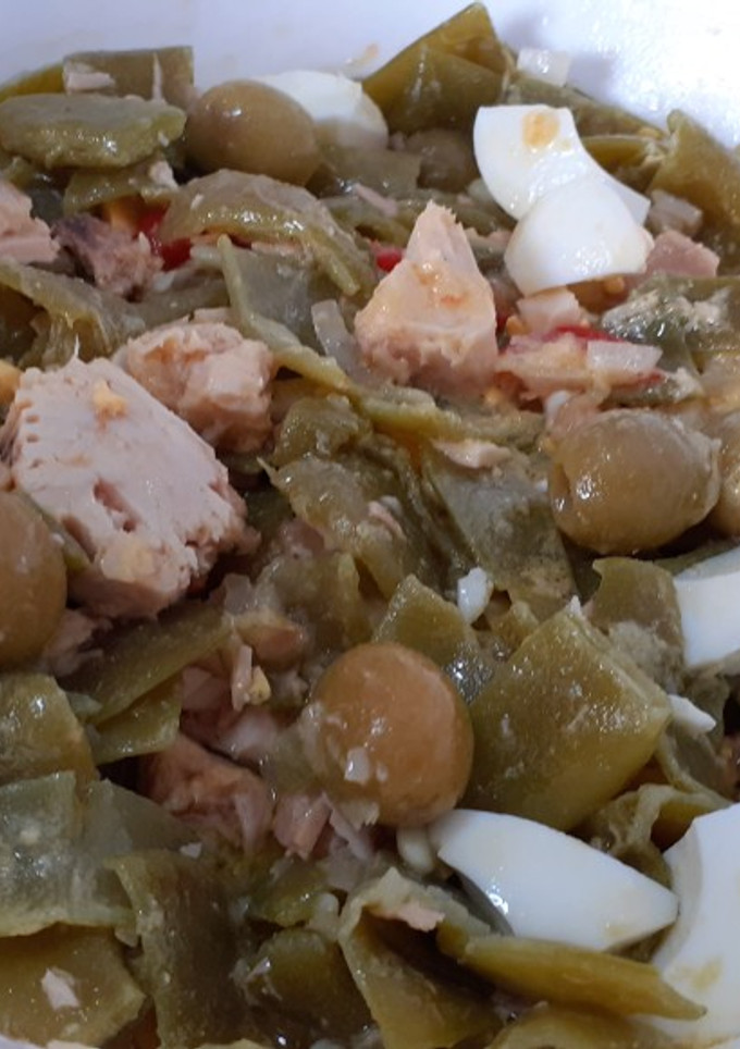 Una foto de Judias verdes en ensalada