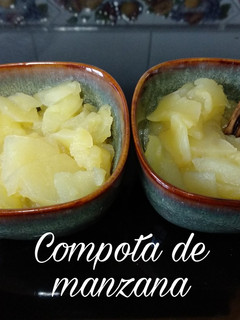 Una foto de Compota de manzana en microondas