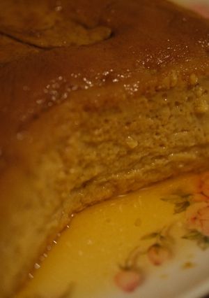 Una foto de Flan