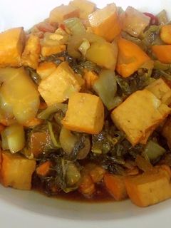 Foto resep sayur asin tahu udang kecap