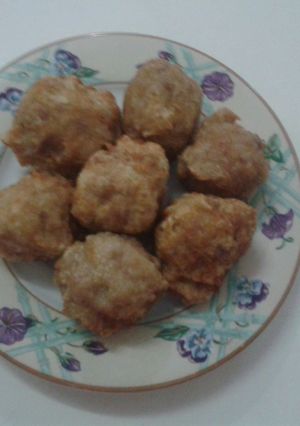 Foto resep bakso goreng babi