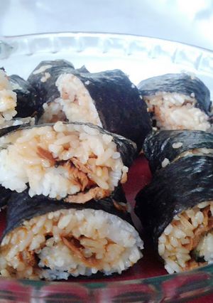 Foto resep simple tuna sushi