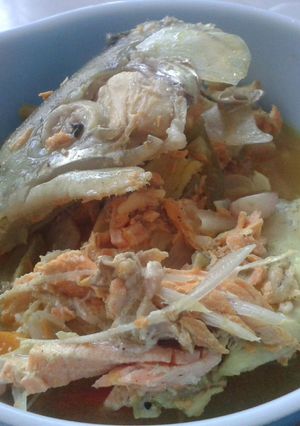 Foto resep sop kepala salmon