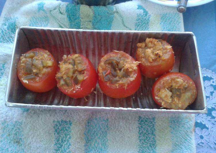 Resep tomat panggang ayam terong | Langkah Membuat tomat panggang ayam terong Yang Sempurna