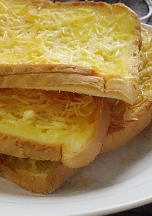 Foto resep roti panggang keju bawang putih
