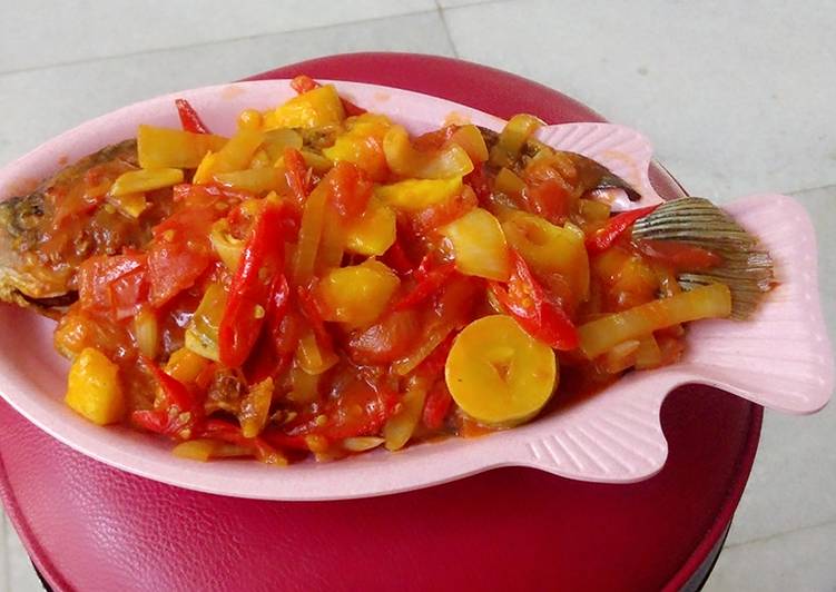 Resep gurame saos mangga yang mudah