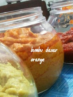 Foto resep bumbu dasar orange