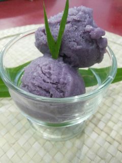 Foto resep ice cream ubi ungu