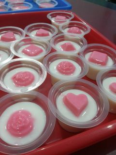 Foto resep puding sutra stroberi