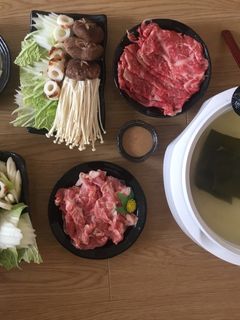 Hình của món Lẩu shabushabu.