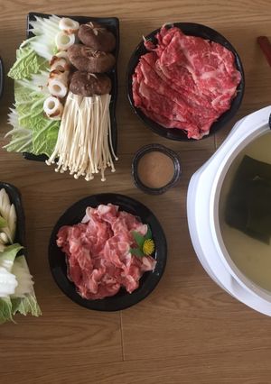 Hình của món Lẩu shabushabu.