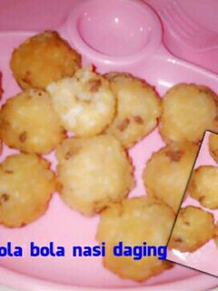 Foto resep Bola bola nasi daging