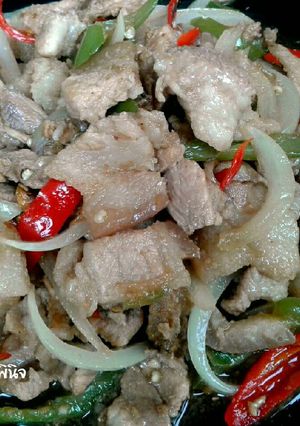 รูปของ ผัดพริกสดหมูติดมัน