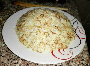 صورة لوصفة رز بالشعرية