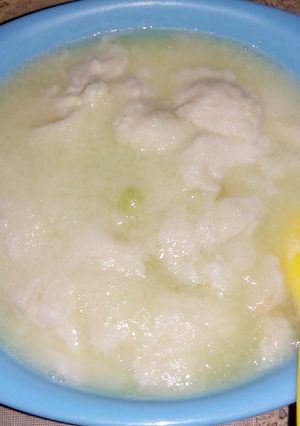 Foto resep MPASI romesu ( roti melon susu ) 