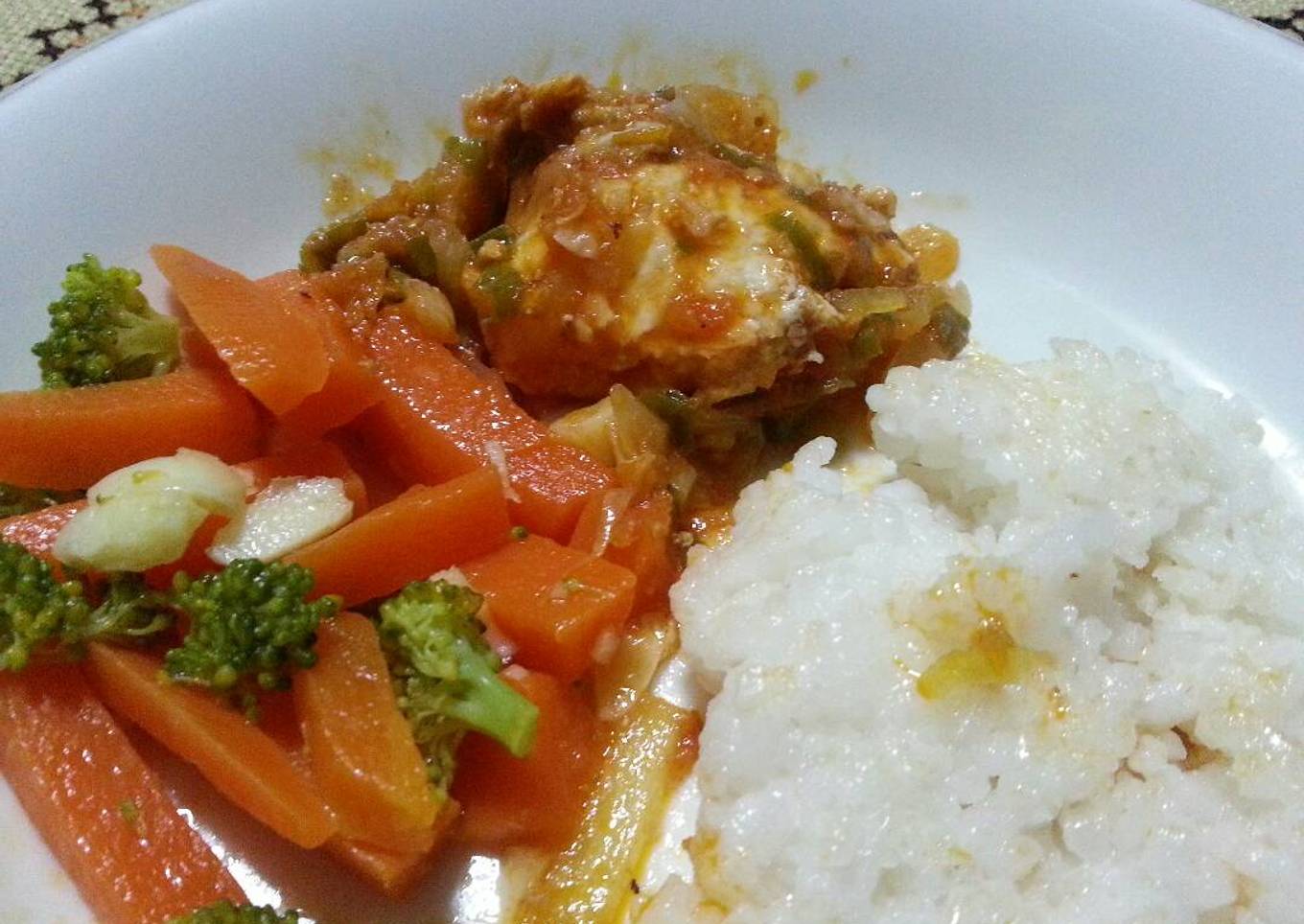 Balado Tenggiri & Sayuran Rebus (MPASI 9 Bulan +)